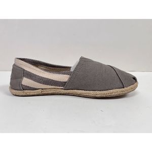 TOMS Womens Casual Classic Flat Canvas Espadrille Gray Size 7